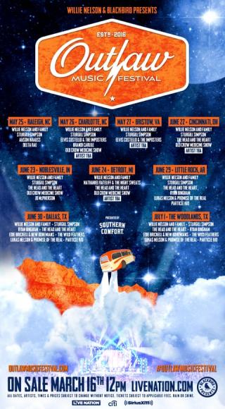 Outlaw Music Festival: Willie Nelson, Sturgill Simpson, The Head and The Heart, Ryan Bingham & Lukas Nelson and The Promise of The Real