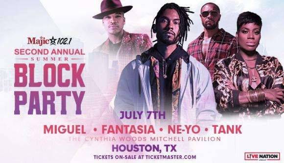 Majic 102.1 Summer Block Party: Miguel, Fantasia, Ne-Yo & Tank