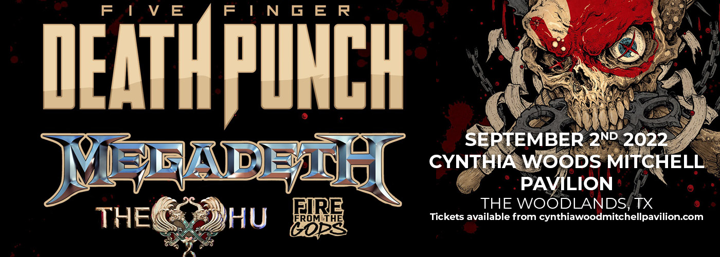 Five Finger Death Punch: 2022 Tour with Megadeth, The Hu & Fire From The Gods