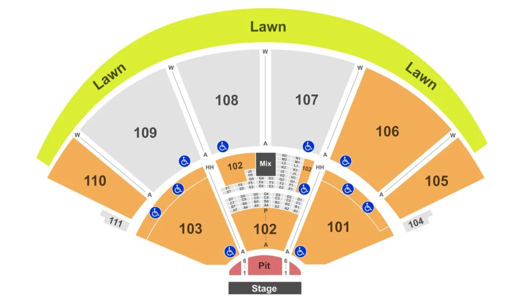 Cynthia Woods Mitchell Pavilion Seating Chart