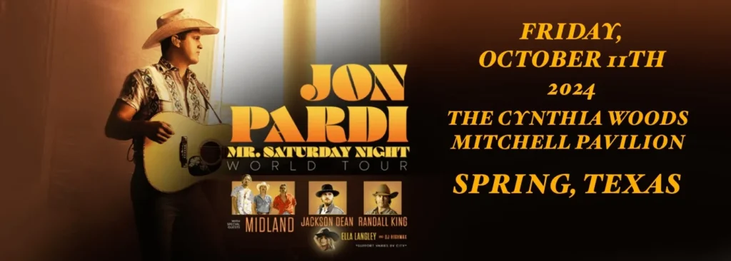 Jon Pardi at The Cynthia Woods Mitchell Pavilion